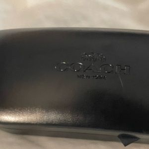 Black coach glasses holder